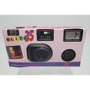 Blitz Disposable Camera 35 mm flash New in Pack Sealed Expiration12/2001- 27pic